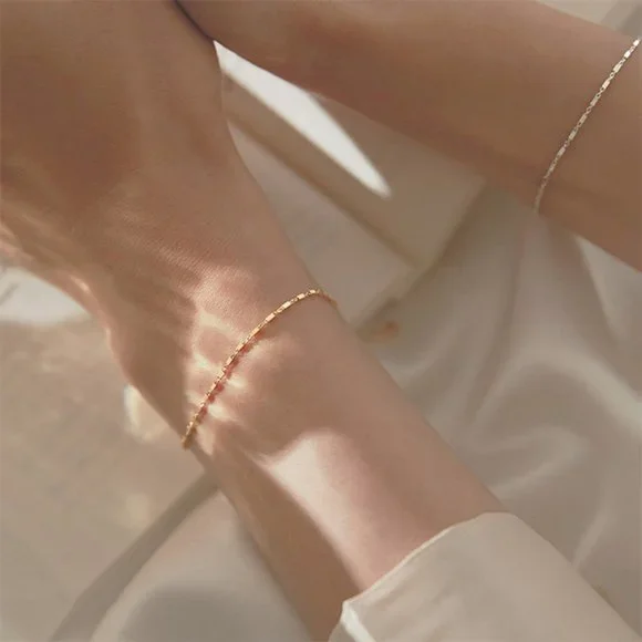 #NEW 925 Sterling Silver Chain Bracelet A - Picture 4 of 7